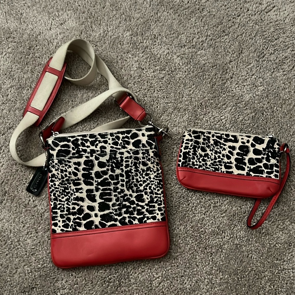 Coach crossbody/purse with matching wallet